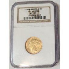 AUSTRALIA 1886 . ONE 1 SOVEREIGN . MELBOURNE . GOLD . SLABBED